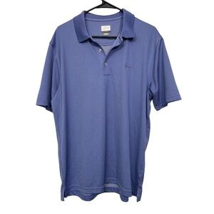 Men’s Greg Norman Blue Golf Performance Polo Shirt Play Dry Size Large EUC #4625